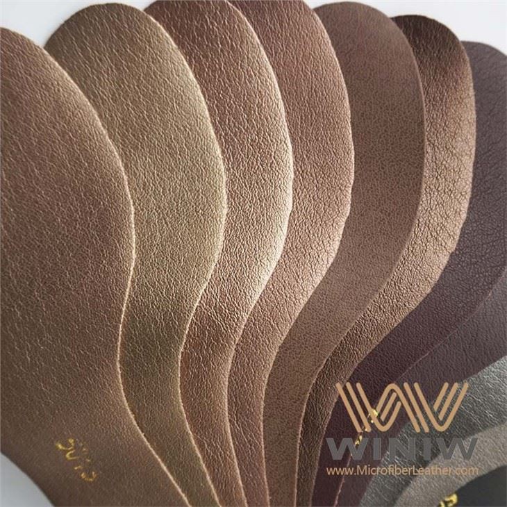Burnish Microfiber PU Leather For Leather Shoes