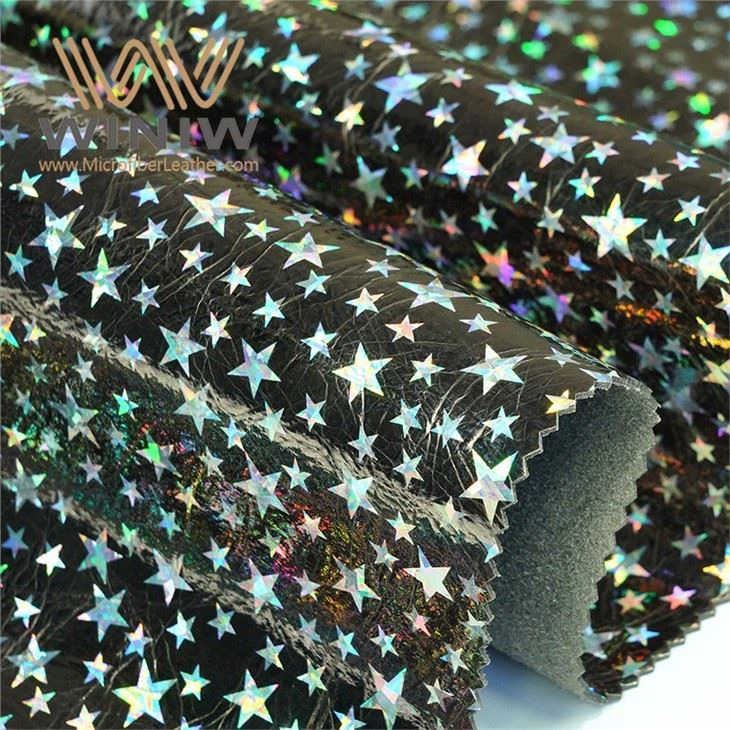 Faux Printed Synthetic Pu Leather Fabric