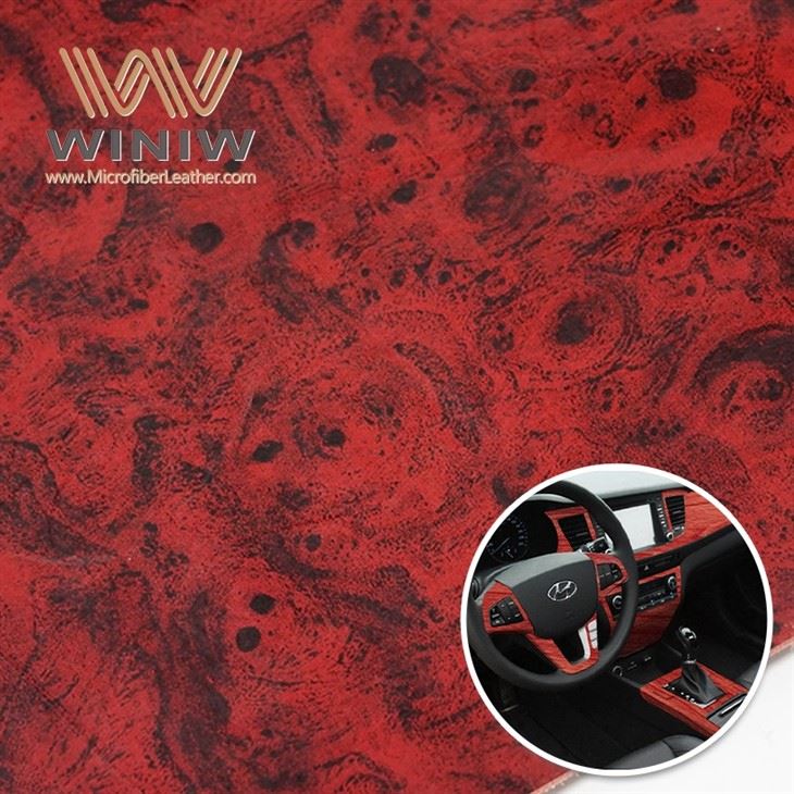 Bahan Kulit Jok Mobil PU Faux Microfiber Anti Gores 1.2mm
