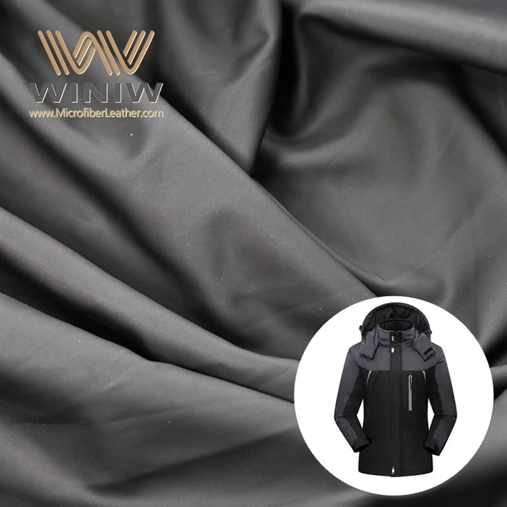 Bahan Kulit Pakaian PU Kain Microfiber Warna-warni
