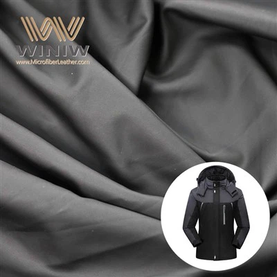 Bahan Kulit Pakaian PU Kain Microfiber Warna-warni